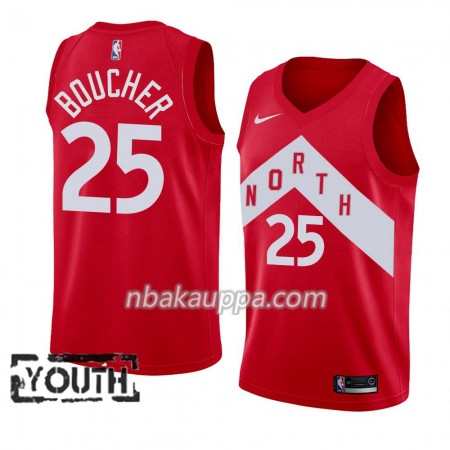 Toronto Raptors Chris Boucher 25 2018-19 Nike Punainen Pelipaidat Swingman - Lasten